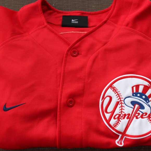 Baseball VTG Derek Jeter Jersey NY Yankees #2 Nike Team Genuine Merchandise - Picture 2 of 15